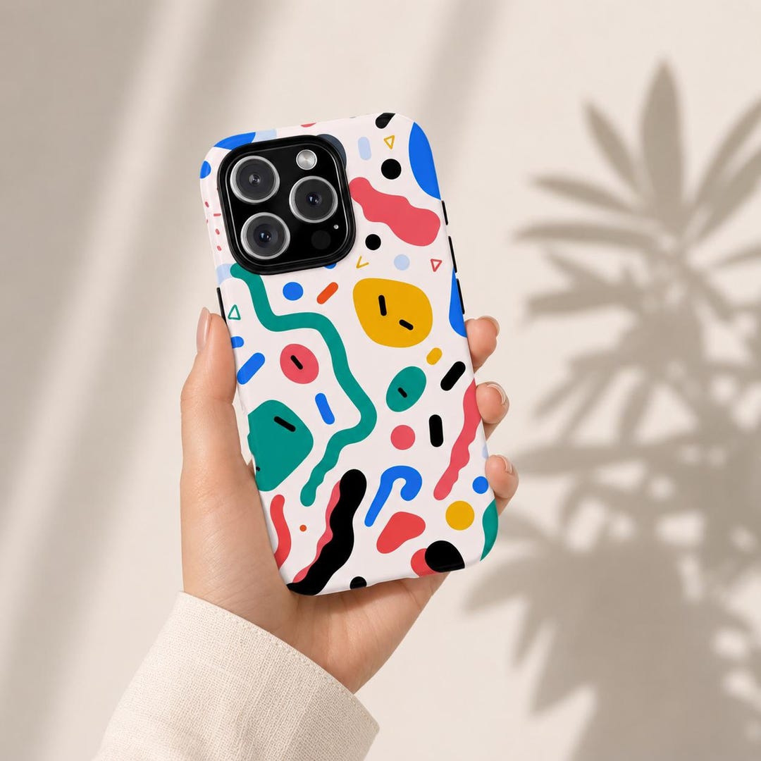 Abstract Colorful Confetti Pattern Phone Case | Vibrant Tough Case for ...