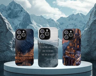 Custodia per telefono ACOTAR Fan Art Velaris Cover per iPhone 17 Pro, 16, 15, 14, 13, 12 Samsung S25, S24, S23, S22, A16, A26, Pixel 10, 9 Pro, 8, 7