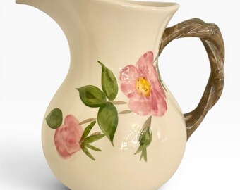 Desert Rose Creamer or Small Milk Pitcher By Franciscan Earthenware Serveware