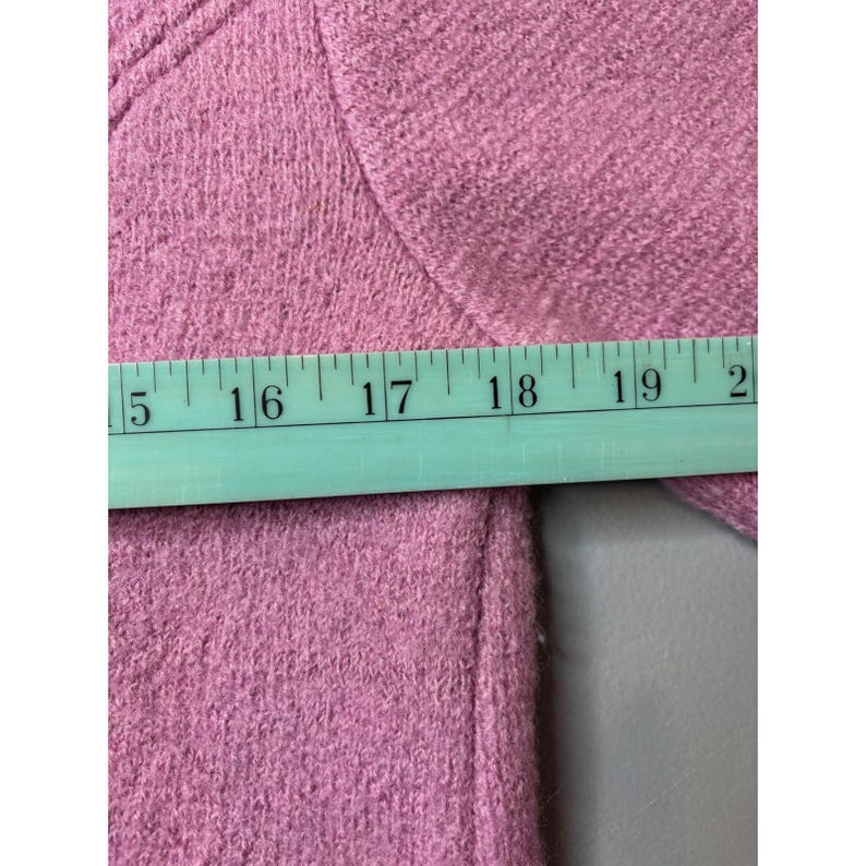 Cardigã Pendleton Feminino Tamanho M Rosa Excelente Lã Bordada Floral EUA imagem 8