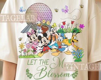 Disney Let The Magic Blossom T-Shirt, Retro Portrait T-Shirt, 90er Jahre Film inspiriert Merch