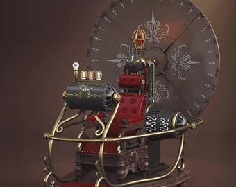 The Time Machine 1960s | Iconic Retro Sci-Fi Collector Model with LED Lights | Luxury Display Piece