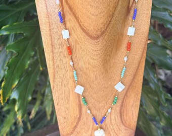 Handmade Happy Elephant Necklace with 14k Gold Filled Wire