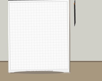 Gray_Collection - Printable Graph Paper Collection  | 5 Grid Sizes | 8 Paper Sizes | Instant Download PDF