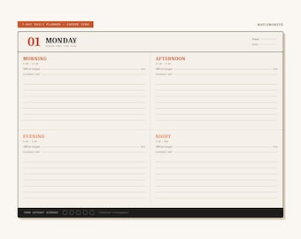 Dopamine Menu Planner Printable | Daily Joy Planner PDF | Feel-Good Activity Scheduler | Mood Tracker | A4 + Letter | Instant Download