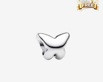 Silver Butterfly Mini Charm, Charm For Bracelet Or Necklace, Gift For Her Him, Christmas Birthday Gift Charms