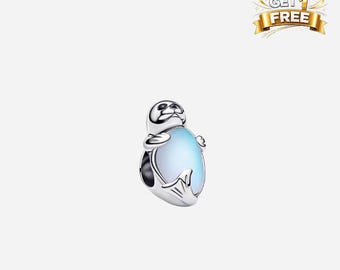 Silver Seal Dangle Charm, Charm For Bracelet Or Necklace, Gift For Her Him, Christmas Birthday Gift Charms