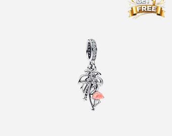 Silver Miami Dangle Charm, Charm For Bracelet Or Necklace, Gift For Her Him, Christmas Birthday Gift Charm