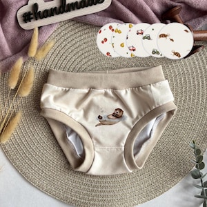 Bio Unterhose Kinder Kleinkinder | Größe 80-128 | Unterwäsche ohne Gummiband | Bequemer Schlüpfer für Jungen und Mädchen | Bio Baumwolle