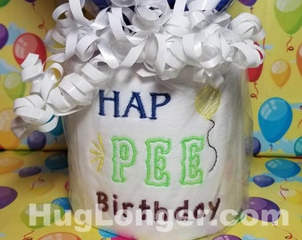 Hap Pee Birthday TP HL2462 embroidery file