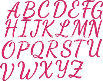 Dancing Font Script HL2169 embroidery file PLUS BX format!