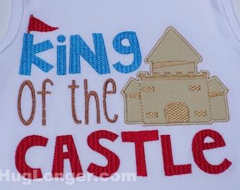King Of The Castle embroidery file HL1031 Beach embroidery Castle appliqué