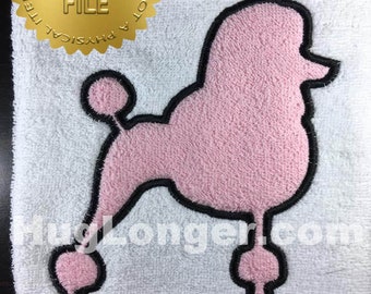 Applique Poodle HL2508 embroidery file