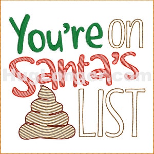 Lista di Babbo Natale TP HL2386 file di ricamo