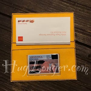 Funda de chequera ITH con archivo de bordado Pocket HL2089