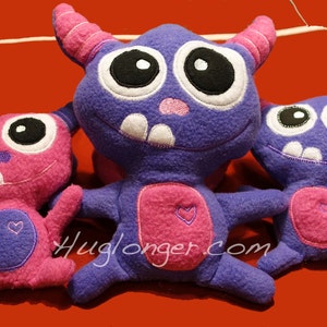 In the hoop Monster Stuffie