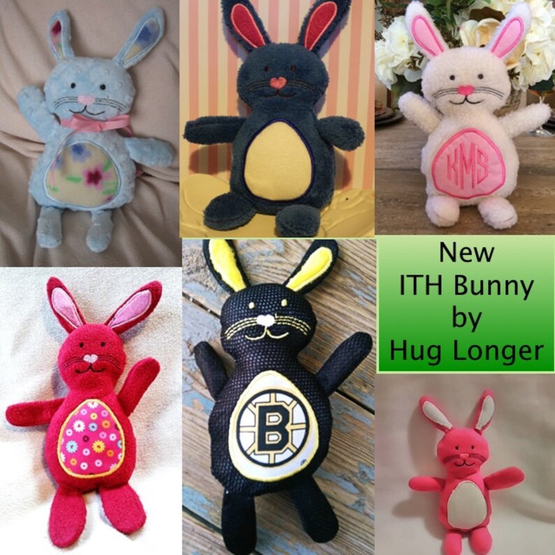 Download ITH Bunny Stuffie Embroidery File | Etsy