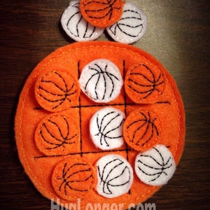ITH Basketball Tic Tac Toe HL1049 embroidery file sports ball