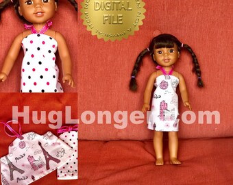 ITH Reversible 14 1/2 inch Doll wardrobe HL2509 embroidery file