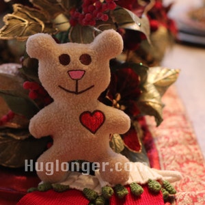In The Hoop Bear stuffed toy digital embroidery files