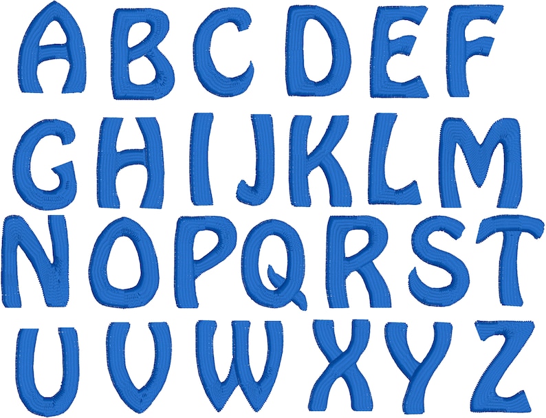 Hobo 1 Inch Font HL2144 Embroidery File - Etsy
