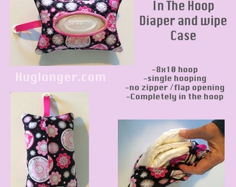 In the Hoop Diaper and Wipe Case embroidery file