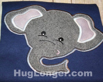 Applique Elephant embroidery file HL1066 animal, zoo, safari