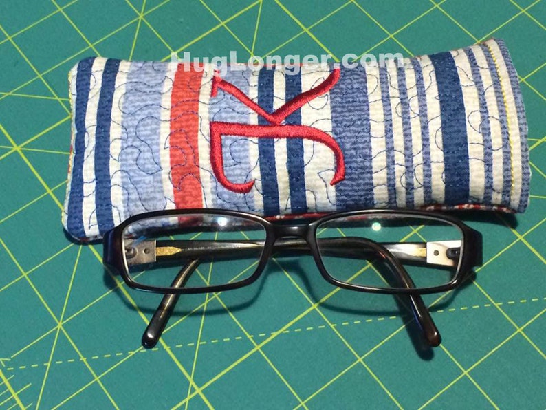 ITH Glasses Case embroidery file HL1055 sunglasses eyeglasses image 3