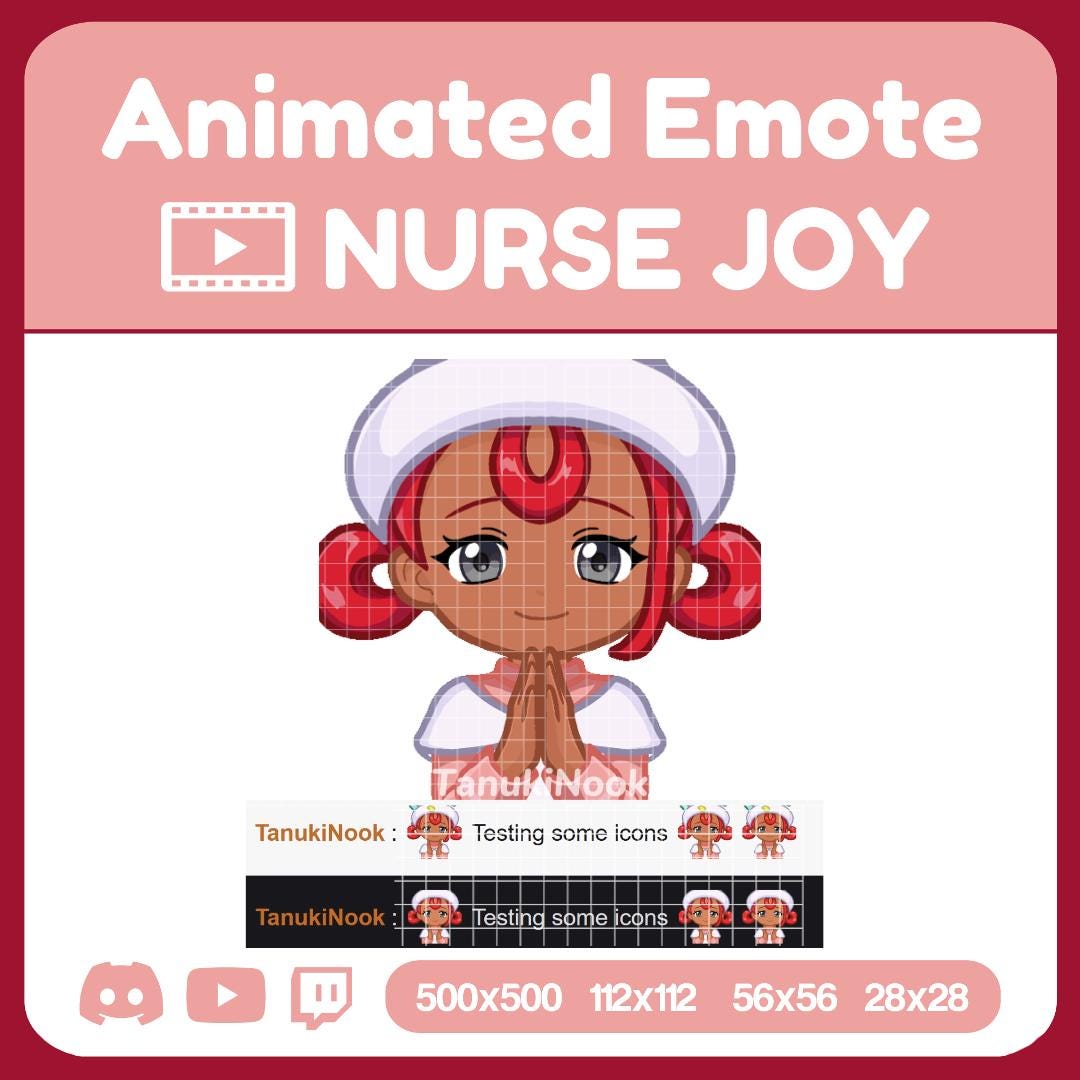 ANIMATED Emote -nurse Joy From Pokemon Legends ZA | Happy Birthday ...