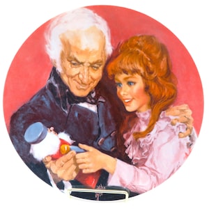 Viletta China Shell Fisher Nutcracker Ballet Plate “A Gift from Godfather” 1979, Christmas Decor