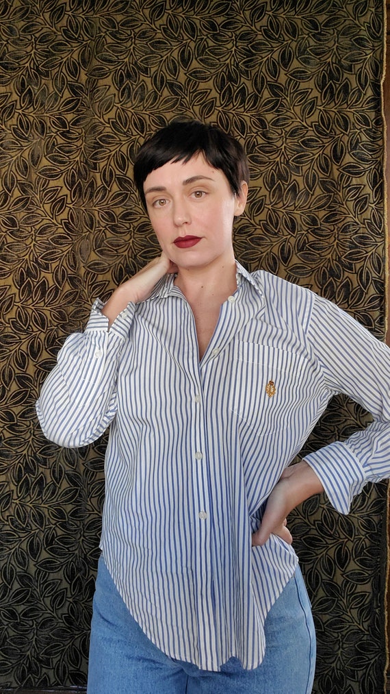 Vintage Ralph Lauren striped button down shirt