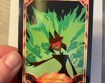 Double Dealing Manipulator Hazbin Hotel Fan Card