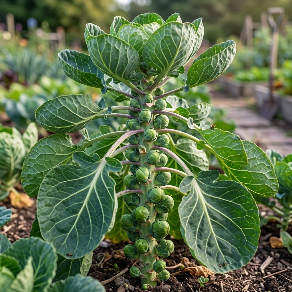 Ediably Sprouts Brussels Sprouts Seeds 50 Pcs | Compact Stem Mini Cabbage for Edible ...