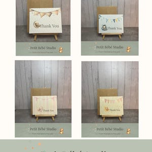 Petit BeBe Studio Themed Thank You Notes and Envelopes  - Coordinates with All Products