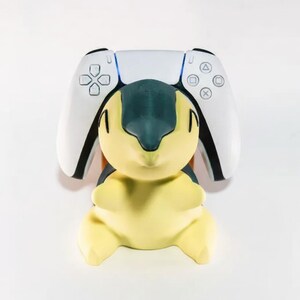 Cute Fire Creature Controller Stand, Gaming Desk Accessory, Console Holder Display, Kawaii Gamer Decor, Gift for Gaming Setup