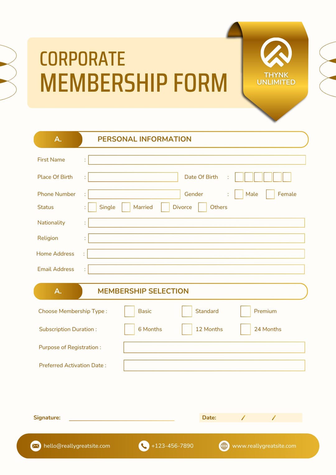 Membership Form (11 Papes)registration Form Bundle, Client Intake Form ...