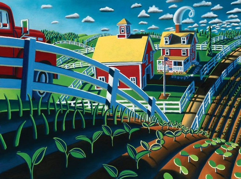 It/'s Planting Time by Wade Zahares a signed limited edition Giclee print.