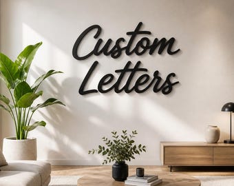 3D Wandbuchstaben | Personalisierte Wall Letters | Minimalistische Wanddeko | Modern Home Decor |  Geschenk