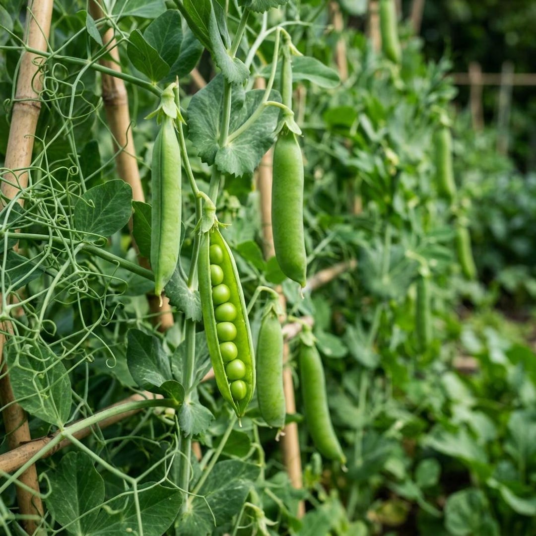 Green Pea Seeds 50 Count | Cold Hardy Sweet Pea for Home Garden Trellis ...
