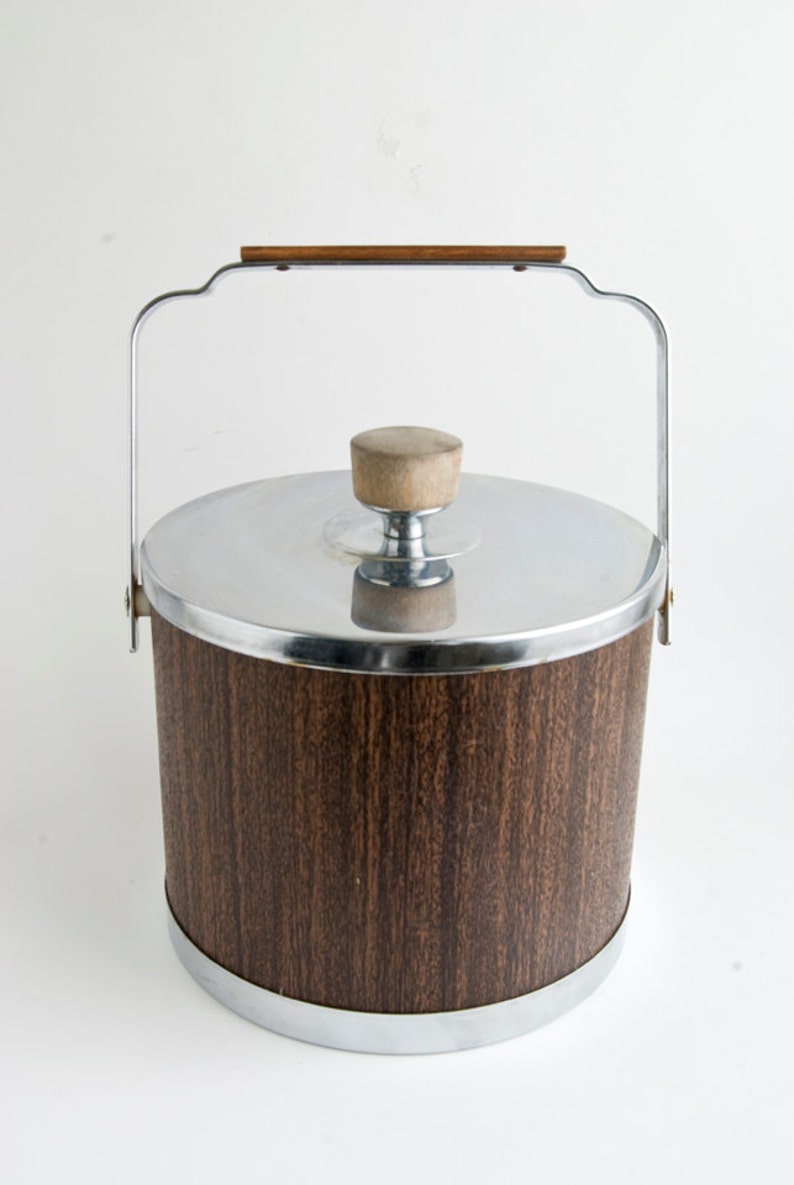 Vintage Ice Bucket Atapco Retro Ice Bucket Vintage Bar Ware Etsy