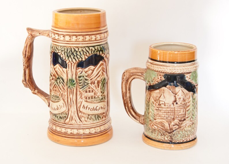 Vintage Beer Steins Made in Japan Vintage Japanese Steins Etsy