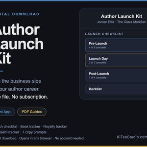 Autoren-Startpaket mit Buch-Tracker, Tantiemenverwaltung und ARC-Manager (Digitaler Download)