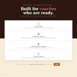 High Converting Life Coach Website Template | SiteFill Built-In Editor | Client Booking | NO CODE image 4
