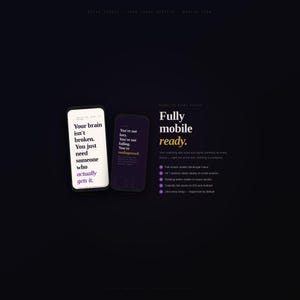 Modelo de site para coaching de TDAH | Agendamento de clientes - Editor visual integrado, sugestões de texto (Download digital) imagem 7