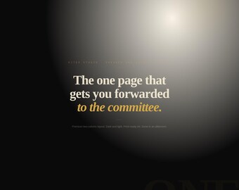 Keynote Speaker One Sheet Template | Designed to Get You Booked | Professional Media Sheet for Events & Conferences