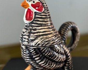 Vintage 1950s Relco Ceremic Rooster. Part of a salt/pepper and sugar/creamer set.
