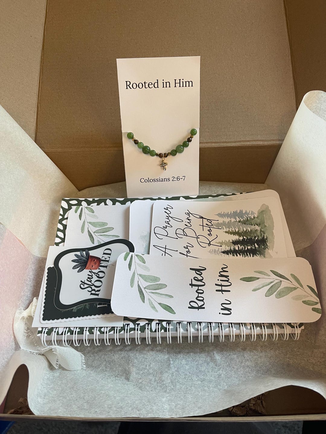 Christian Gift Box, Prayer Journal Set, Faith Encouragement, Scripture ...