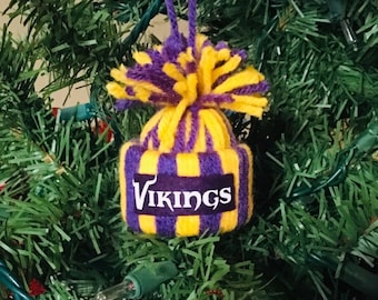 MN Skol Plaid Ornament