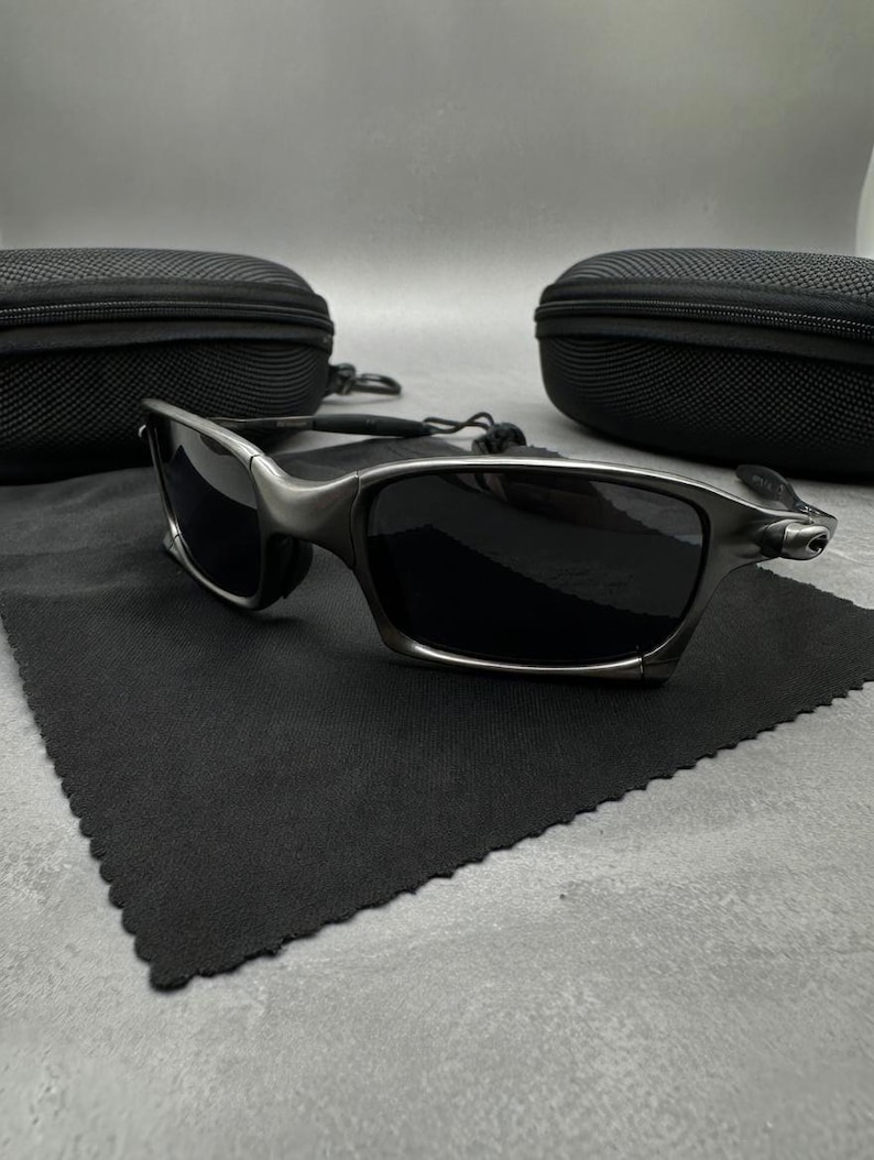 Vintage Oakley cykelsolglasögon i metall: 90-talets Y2K Prizm polariserade solglasögon bild 3