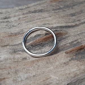 Hammered Silver Pinky Ring